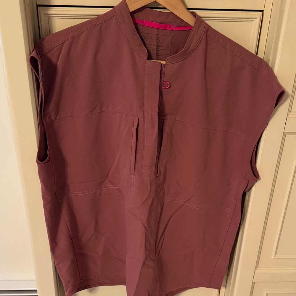 Sleeveless Mauve Figs Top